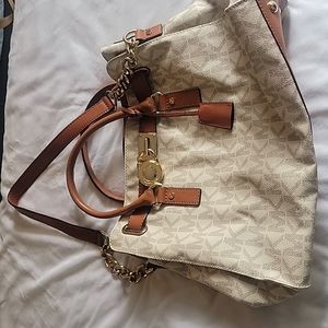 Michael Kors Handbag Camel and Cream